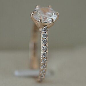 ✨ Simple Crystal Clear Round Pure Zircon Thin Rings for Women, EVGG1458